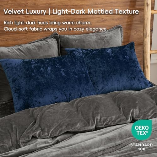 PHF Truly Velvet Pillowcases Standard Size 20" x 26", No Insert - Image 2