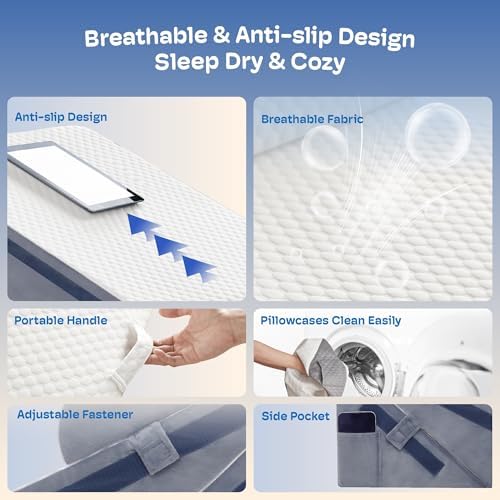 3PCS Wedge Pillow, Orthopedic Wedge Pillow - Image 4