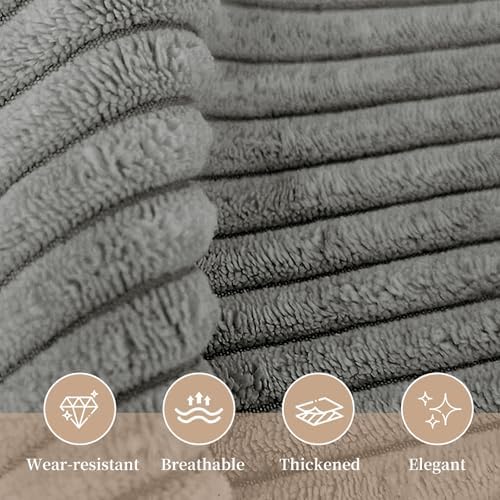 Sasttie Headboard Pillow Full, Wedge Pillow Headboard, Light Grey - Image 5