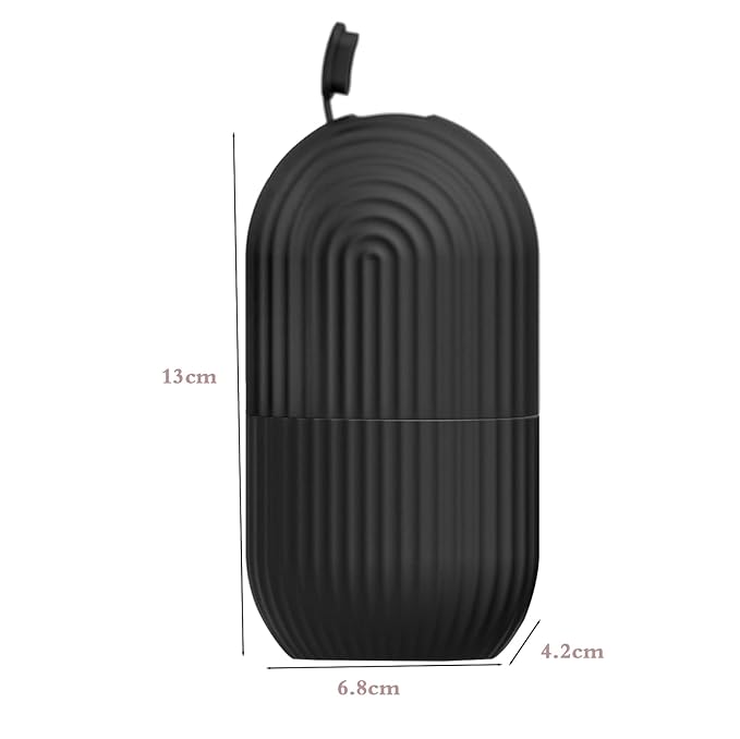 Ice Face Roller, Reusable Silicone Mold Face Massage Eye Facial Beauty Skin Care Tools Apply Ice for Shrink Pores Anti Wrinkle Reduce Puffiness Improve Skin Elasticity, Striped, Black