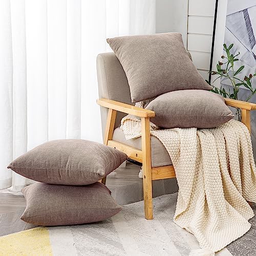 GAWAMAY Decorative Square Throw Pillow Covers 18"x18" Inch Set of 4, Super Soft - Image 3