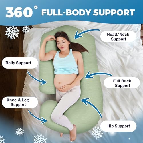 Pregnancy Pillows for Sleeping – 57-Inch Maternity Pillow for Pregnant Women - Image 3