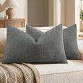 decorUhome Chenille Decorative Throw Pillow Covers 12x20 Set of 2 by decorUhome