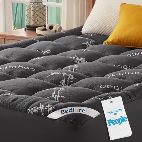 BEDLORE Twin Mattress Topper, Thick Pillow Top Mattress Pad by Bedlore