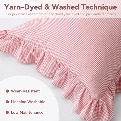 Gingham Body Pillow Cover 20x54 - Image 4