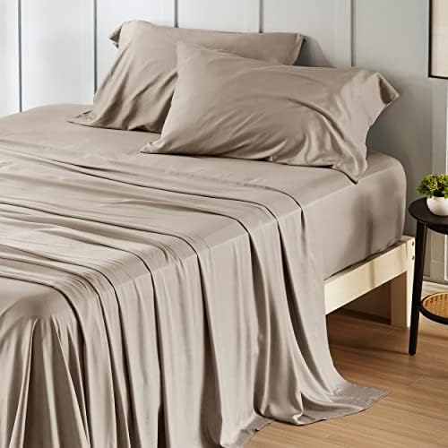 Bedsure PureWoven 100% Rayon Derived from Bamboo, Full Size Sheets by BEDSURE