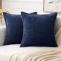 MIULEE Decorative Couch Throw Pillow Covers 20x20 Inch Navy Blue 2 Pack by MIULEE