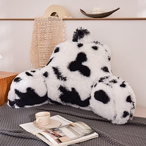 A Nice Night Faux Fur Reading Pillow Bed Wedge Large Adult Children Backrest by ANICENIGHT