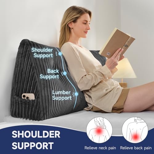 Z-hom Headboard Pillow, Wedge Backrest Cushion, Queen Size, NO Roll Pillow - Image 2