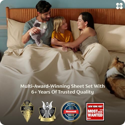 Bedsure PureWoven 100% Rayon Derived from Bamboo, Queen Sheets, 4 Pieces - Image 3