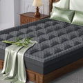 3 Inch King Mattress Topper Viscose Thick Pillow Top Mattress Pad by Qocismile