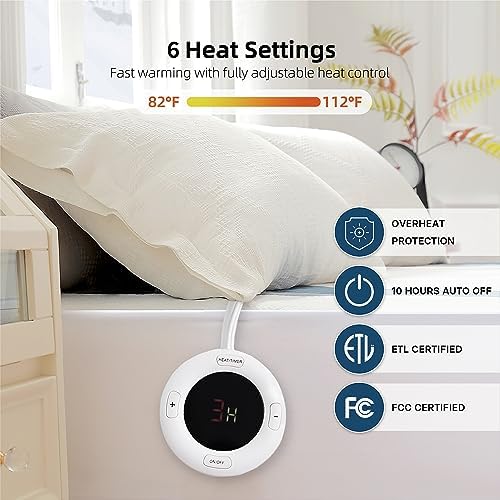 GOTCOZY Heated Mattress Pad King Size-Heated Pad - Image 5