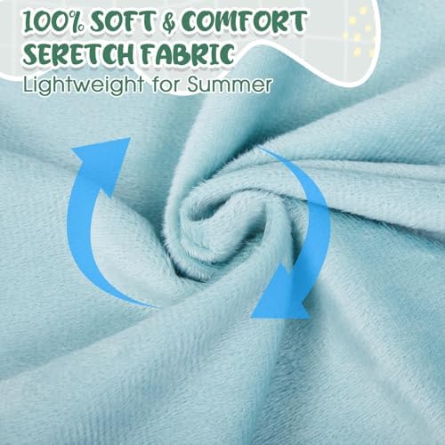 Hahafelt 3 Pcs U-Shaped Pregnancy Pillow Cover, Crystal Velvet - Image 4