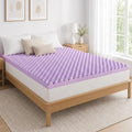 4 Inch Egg Crate Memory Foam Mattress Topper King, Pressure Relief by SageNest