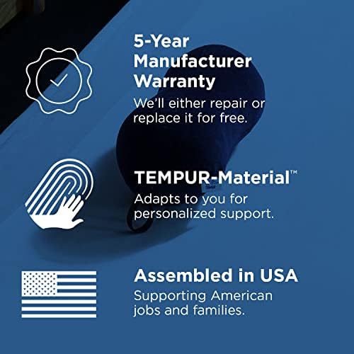 Tempur-Pedic All-Purpose Memory Foam Travel Pillow, Peanut-Shaped Lumbar Pillow - Image 6