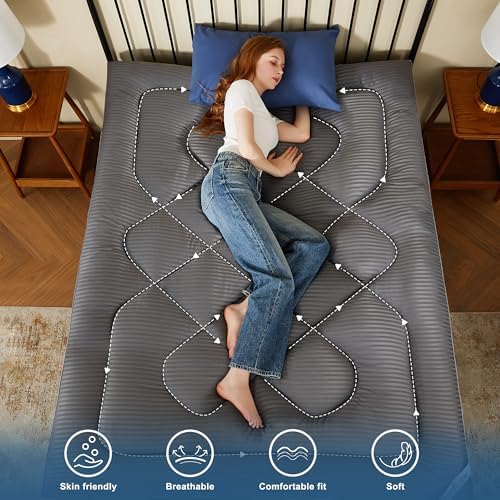 BEDLORE California King Mattress Topper, Thick Pillow Top Soft Mattress Pad - Image 6