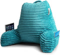 Nestl Reading Pillow with Shredded Memory Foam, Luxe Cut Plush Back Pillow by Nestl