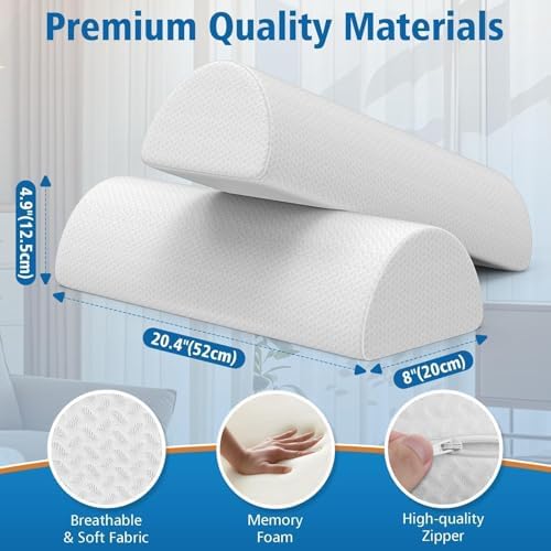 Knee Pillow for Side Sleepers, Leg Pillow for Back & Sciatica Pain - Image 2