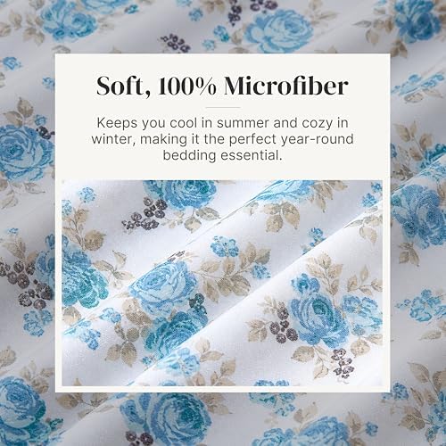 Modern Threads Printed 4-Piece Extra Soft Bedding Sheets & Pillowcase Set - Image 5