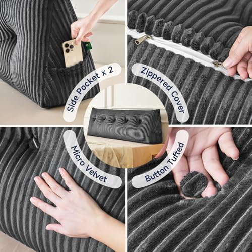 Z-hom King Size Wedge Headboard Pillow - Image 4