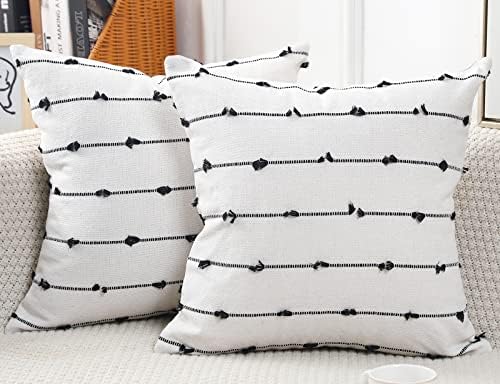 NUYECY Set of 2 Boho Throw Pillow Covers 28x28 by NUYECY