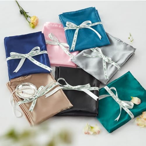 Love's cabin Satin Pillowcase Set of 2 King Size 20x36, Cooling Pillow Covers - Image 6