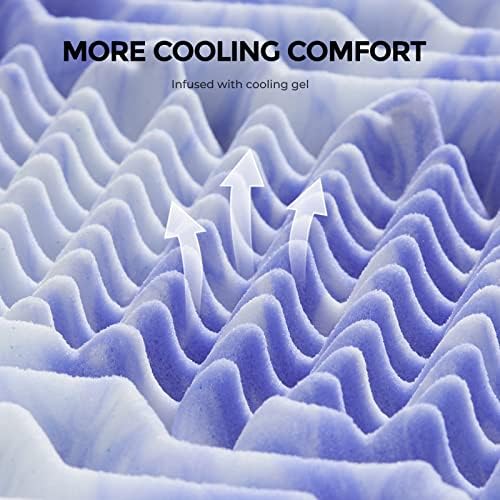 Dreamsmith King 3-Inch 7-Zone Cooling Gel Memory Foam Mattress Topper - Image 4