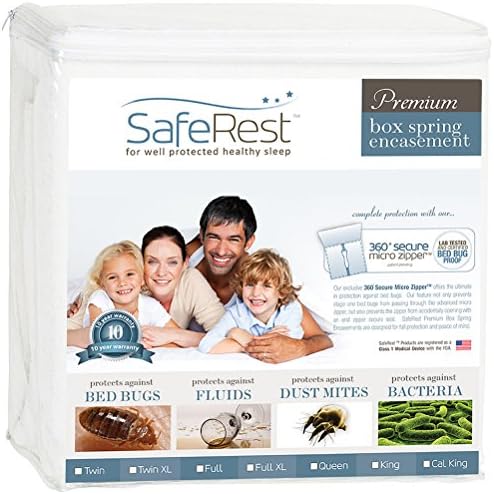 SafeRest Premium 9" Thick Box Spring Encasement by SafeRest