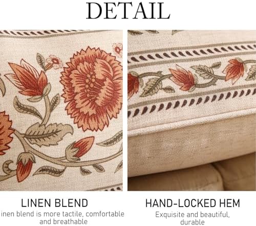 ISAENNE Designer Vintage French Linen Throw Pillow Cover - Image 4