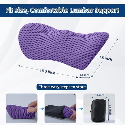 Lumbar Pillow, Memory Foam Lumbar Support Pillow - Image 5