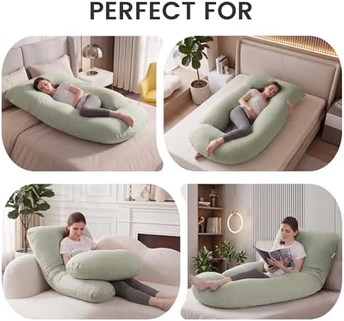 Jcickt Pregnancy Pillow for Sleeping, 59 inch Maternity Pillow - Image 4