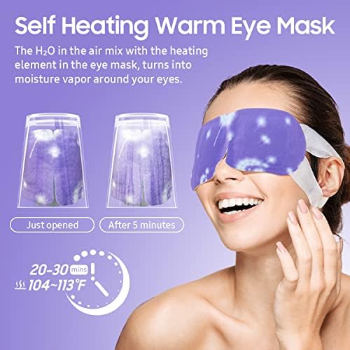 BeHoomi 30Packs Steam Eye Mask, Heated Eye Mask - Image 5