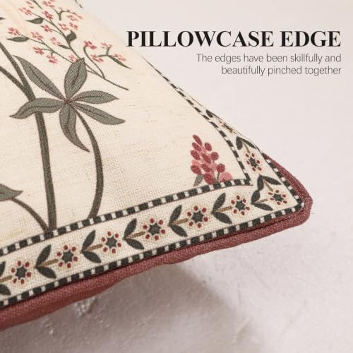 ISAENNE Designer Vintage Linen Throw Pillow Cover - Image 7