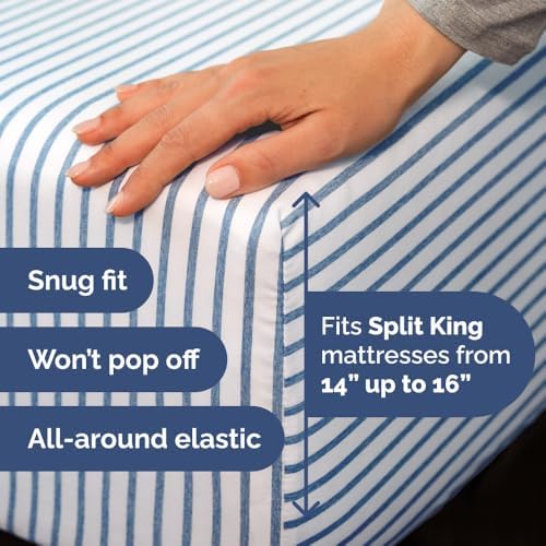 Flex Top Split Head King 4 Piece Sheet Set - Image 5