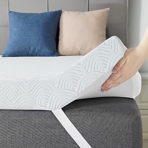 MASVIS 3 Inch Memory Foam Mattress Topper Twin Size, Ventilated Gel Mattress by MASVIS
