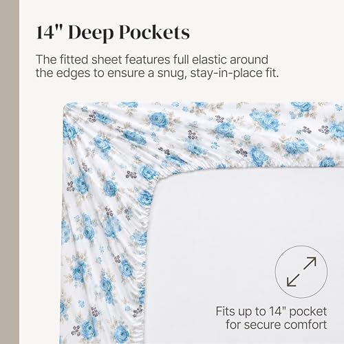 Modern Threads Printed 4-Piece Extra Soft Bedding Sheets & Pillowcase Set - Image 6
