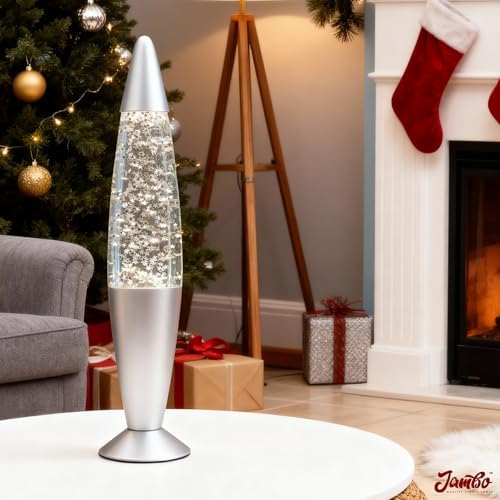 Jambo 16-Inch Silver Star Glitter Lamp I Beautiful Liquid Lamp I Entertaining for Adults and Kids I Perfect Holiday Gift - Image 5