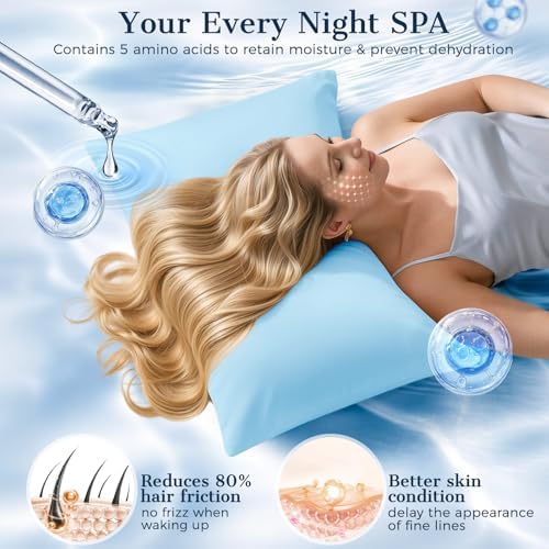 Cooling Pillow Cases 2 Pack Queen Size Cooling Pillowcases - Image 3
