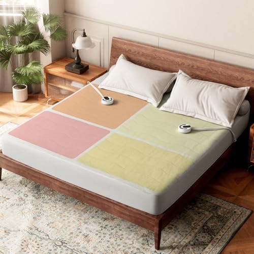 Templewet Heated Mattress Pad Queen Size, Bed Warmer Pad, Machine Washable by Templewet