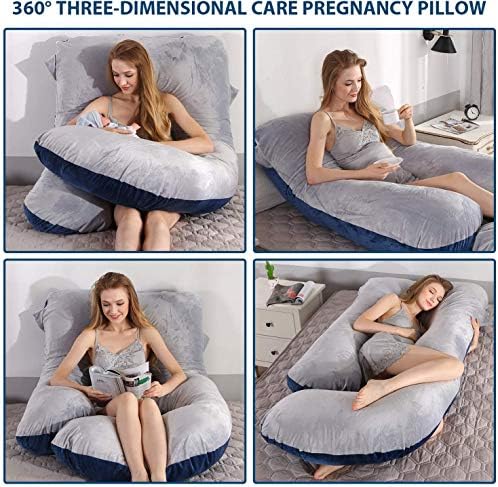 Elover U Shaped Pregnancy Pillow, Full Body Maternity Support - Image 2