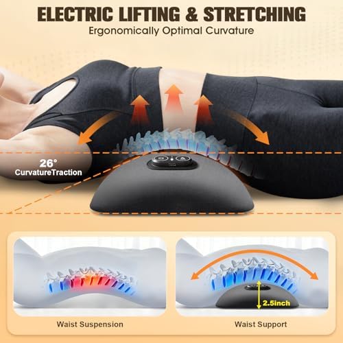 FunBy Lumbar Support Pillow, Triple Fusion Back Massager - Image 3