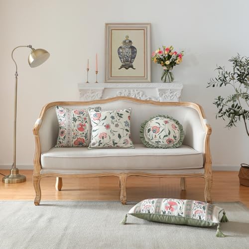 ISAENNE Designer Linen Throw Pillow Cover - Image 3