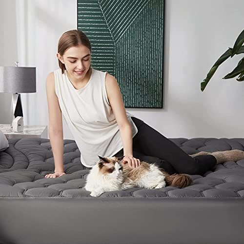 Bedsure King Mattress Pad, Mattress Topper - Image 6