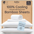 Bambaw Cooling Sheets King Size Set 4pcs – 100% Viscose Derived from Bamboo by Bambaw