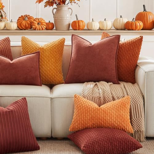 Kevin Textile Soft Corduroy 12"x24" Lumbar Pillow Cover 1 Pack - Image 5