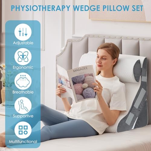 MEGCXIT Wedge Pillow Set for After Surgery, Bed Wedge - Image 6