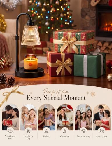 Marble Black Candle Warmer Lamp with Timer Home Decor Gifts for Women - Image 4