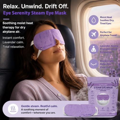 Eye Serenity Steam Eye Mask, Heated Eye Mask Fast Relief - Image 4