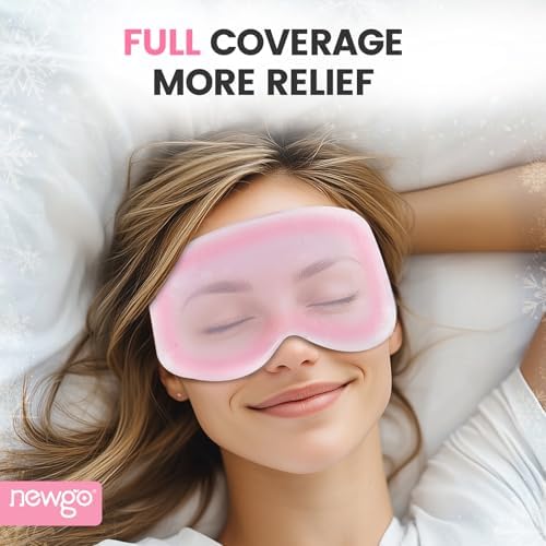 NEWGO 3D Cooling Eye Mask, Weighted Eye Mask - Image 2