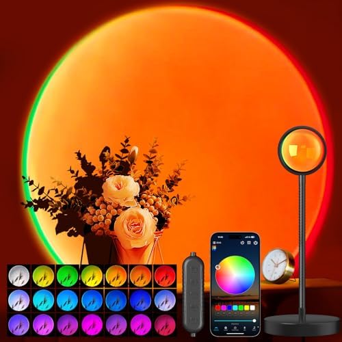 Neroupe Sunset Lamp Projector with APP & Button Control LED Night Light by Neroupe